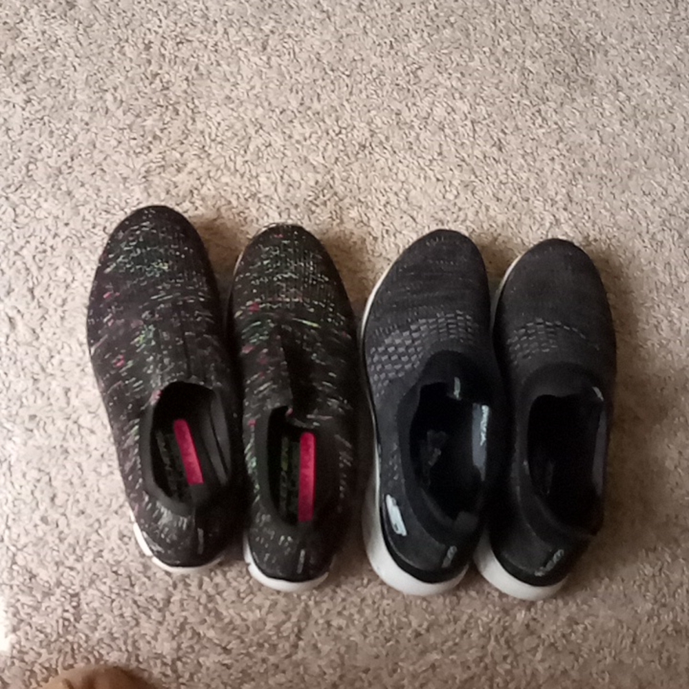 2 prs. Sketchers Air cooled memory foam Sz 9